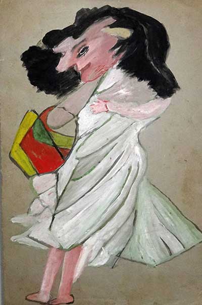 Adelina Gomes, guache sobre papel, 55 x 36 cm, <br/>Coleção Museu de Imagens do Inconsciente, Rio de Janeiro